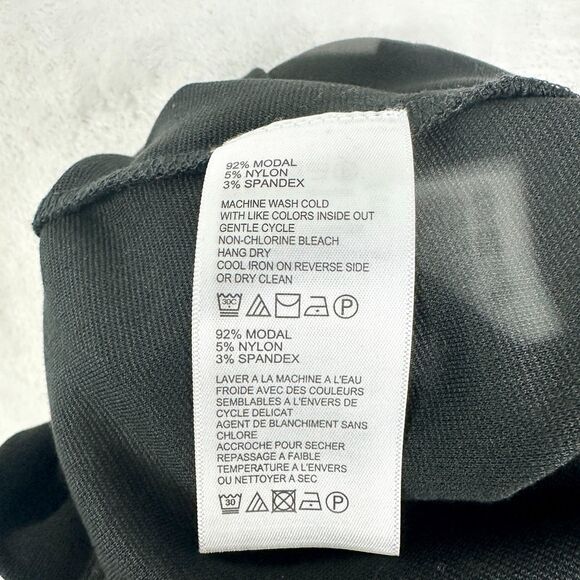 Tommy Bahama Drapey Ponte Dress Size Small NEW 3/4 Sleeve Black Tencel Modal - Picture 6 of 6